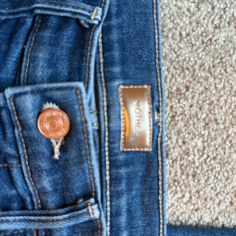 MOTHER Women's Hustler Ankle Fray Jeans Size 27 - Picture 2 of 10